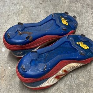 New Balance sunflower seed baseball spikes